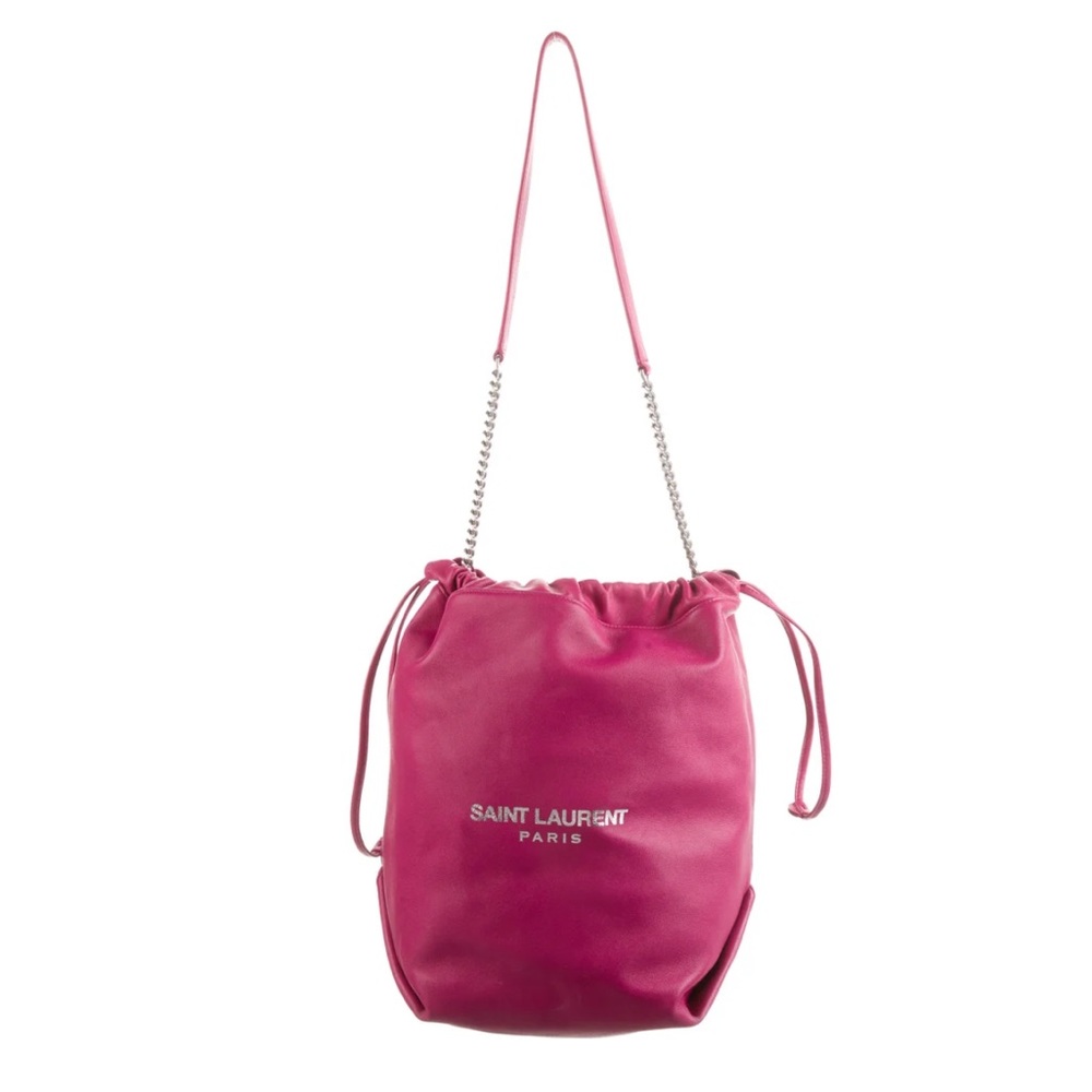 Saint Laurent Teddy Bucket Bag Pink